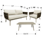 Conjunto de Móveis de Jardim Vetel CJ 906135 - Image 5