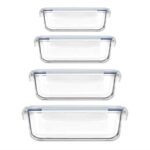 Caixa Hermética Vidro Borosilicato 4 Peças Vivalto 90554
