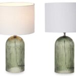 Candeeiro Cristal Com Riscas Verde Gift Decor 91487