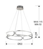 Luminária Led Colette Crómio 786831 - Image 4