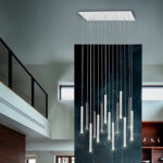 Luminária Varas Cromado/Branco 14L
