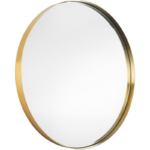 Espelho Redondo Com Moldura Dourado 55CM ML075