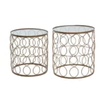 Mesa Lateral Archi Dourado 2 Peças 157238
