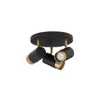 Plafonia Preto 3x10W GU10 Pogno 9111438