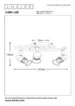 Aplique Led GU10 3x5W Caro 13955/14/12 - Image 2