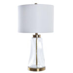 Candeeiro Mesa Vidro Metal 36X36X64CM LA-193666