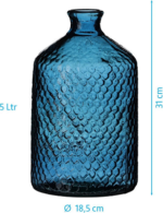 Garrafa Vidro Serena Azul 08091 - Image 2