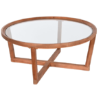 Mesa de Café Abeto Vidro MB-209316