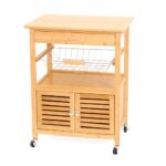 Móvel de Cozinha 2 Gavetas Com Rodas S36118