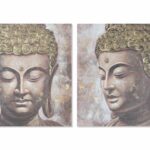 Quadro Decorativo Tecido Tela MDF 100 X 100 Buda CU-211911