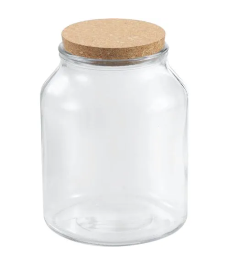 Frasco Vidro com Tampa de Cortiça 2900ML BE03030476399