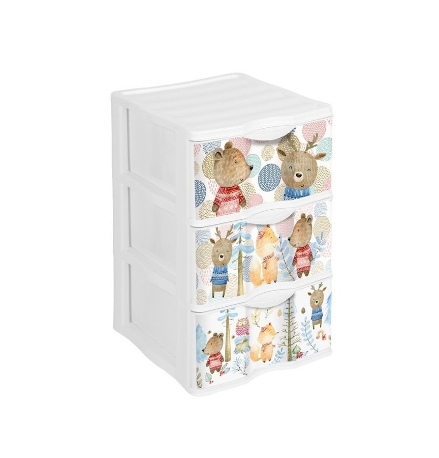 CAIXA ARRUMAÇAO WAGON C 3 GAVETAS 323100 Caixa Arrumação Wagon 3 Gavetas 323100 - Image 1