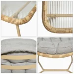 Conjunto de jardim (sofá de 2 lugares, sofá de 1 lugar e mesa) - Image 2