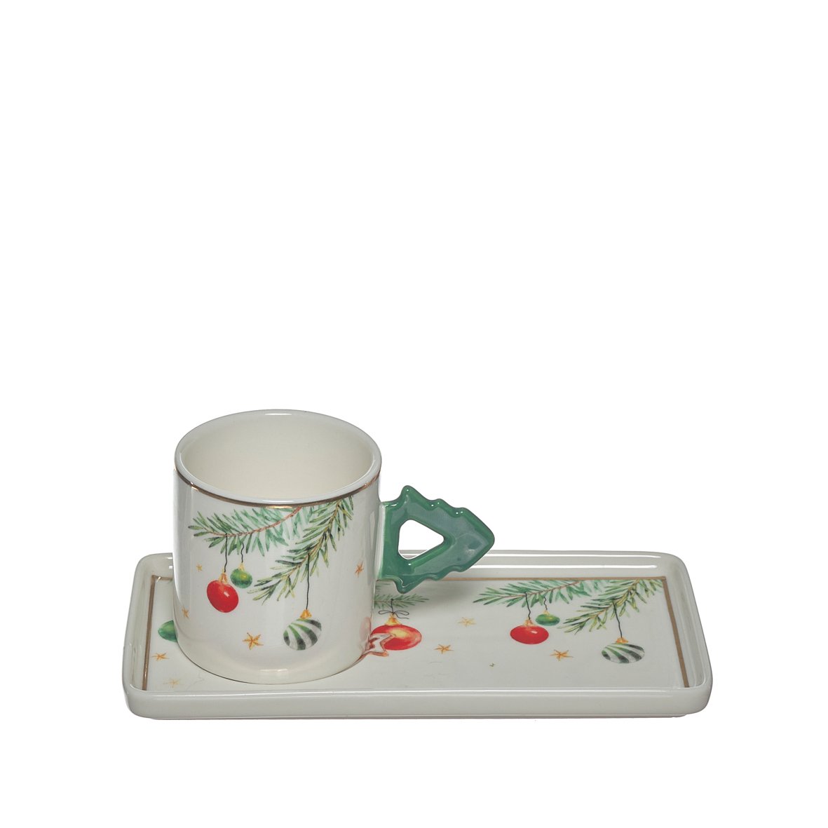 5606894246781 CHAVENAS C/PIRES PORCELANA 6PÇS NATAL 24678 - Image 1