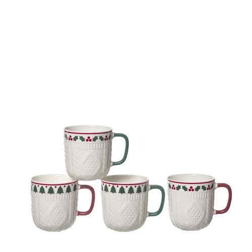 CANECA PORCELANA 340ML NATAL 24682