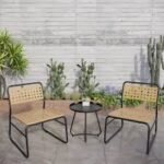 MESA 2CAD JARDIM 3PCS RATTAN NATURAL VN3000160 - Image 2