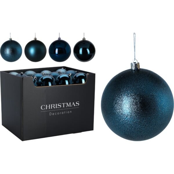 BOLA NATAL 12CM AZUL CAR102610