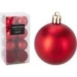 BOLA NATAL 6CM CONJ16 VERMELHO CAN310140