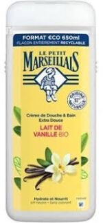 GEL BANHO MARSEILLAIS BIO LEITE BAUNILHA 12X650ML - Image 6