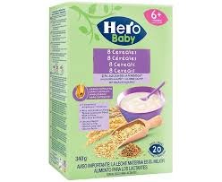 MINGAU HERO BABY 8 CEREAIS CEREALES 6X340G 29789