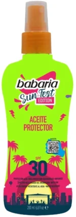 PROTETOR SOLAR BABARIA SUN FEST PF30 ALTO 6X200ML - Image 2