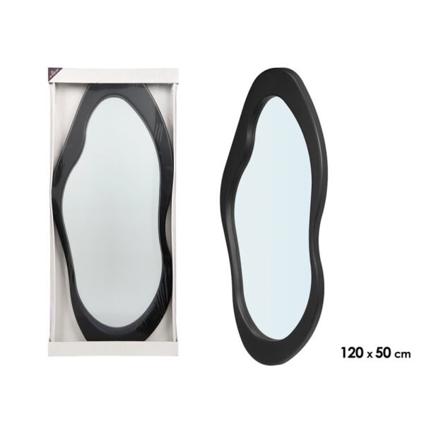 ESPELHO FORMA PLÁSTICO PRETO 120CM 13114