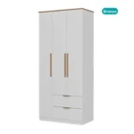 Roupeiro 3 Portas 2G MDP REF 1188 Branco LIN BRA - Image 3