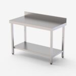 Bancada 1200X600X900 Com Alçada 1 Prateleira Inox